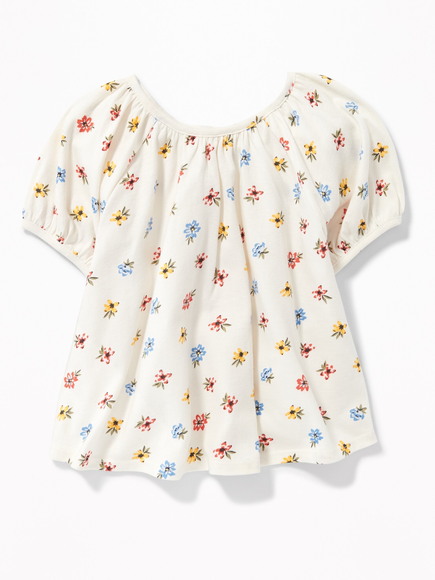 Drapey Floral Scoop-Neck Swing Top for Toddler Girls | Old Navy