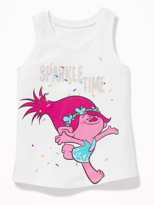 View large product image 1 of 2. Trolls&#153 "Sparkle Time" Tank for Toddler Girls