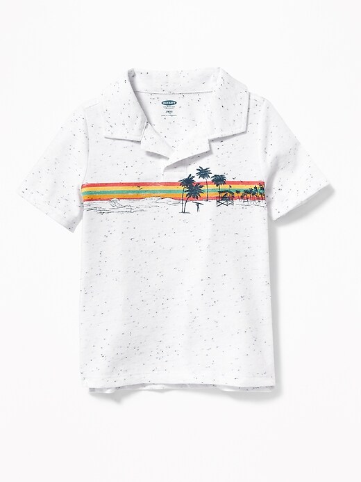 View large product image 1 of 2. Beach-Graphic Polo for Toddler Boys