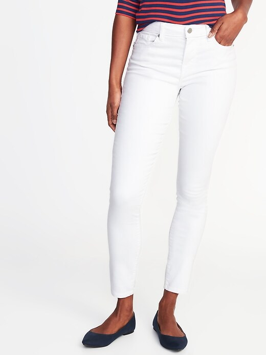 Mid-Rise Curvy Clean-Slate Skinny Jeans for Women | Old Navy
