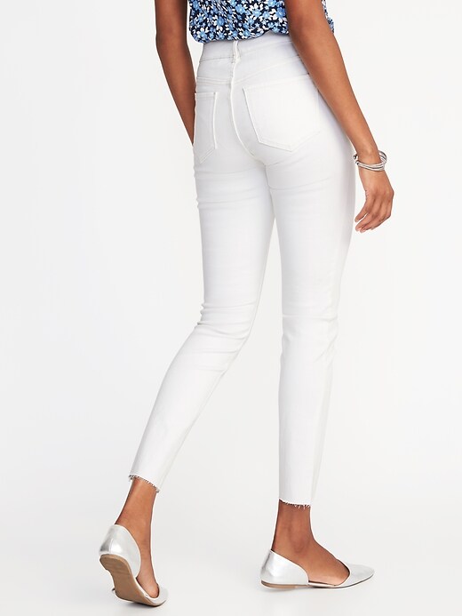 View large product image 2 of 3. Mid-Rise Built-In Sculpt Clean-Slate Rockstar Ankle Jeans for Women