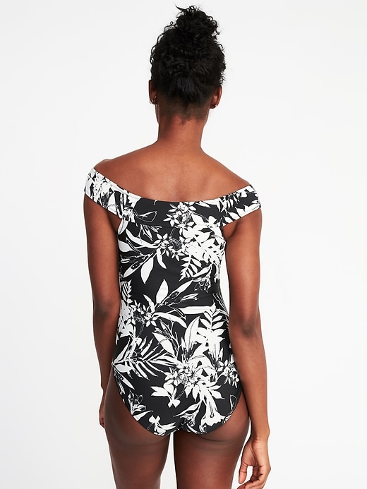 Image number 2 showing, Off-the-Shoulder Swimsuit for Women