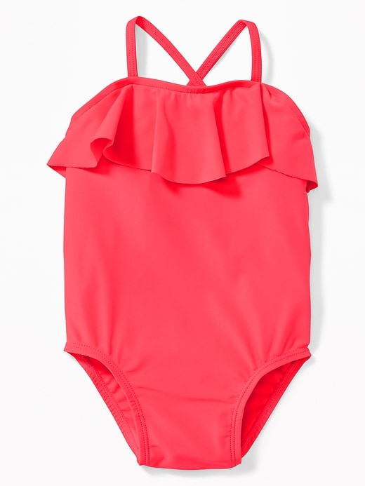View large product image 1 of 2. Ruffled Swimsuit for Toddler Girls
