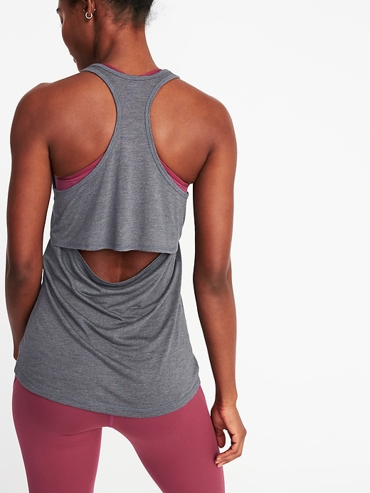 Image number 2 showing, Cutout-Back Performance Tank for Women