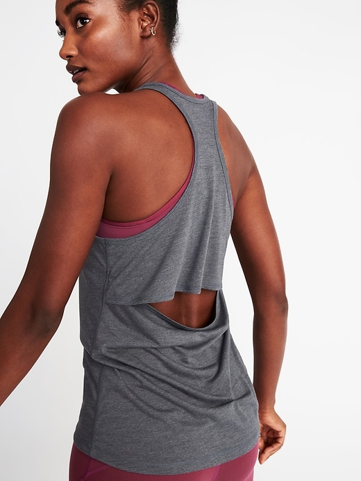 Image number 4 showing, Cutout-Back Performance Tank for Women
