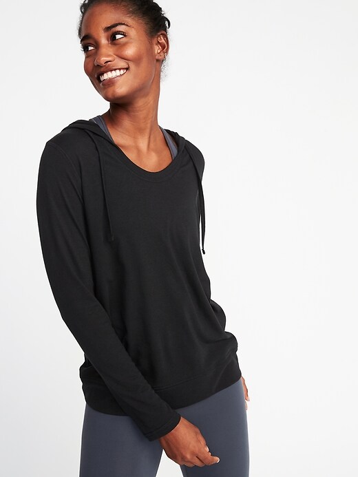 View large product image 1 of 1. Lightweight Performance Pullover Hoodie for Women
