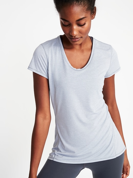 Image number 1 showing, Semi-Fitted Performance Tee for Women