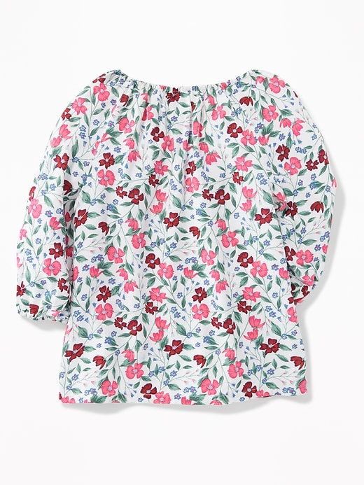 View large product image 2 of 3. Floral Boho Top for Girls