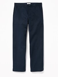 View large product image 3 of 3. Uniform Built-In Flex Stain-Resistant Straight Khakis for Boys