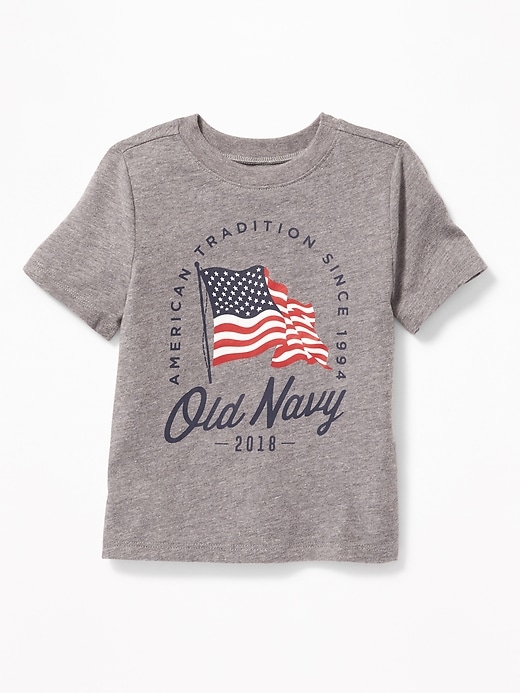View large product image 1 of 2. 2018 Flag Tee for Toddler Boys