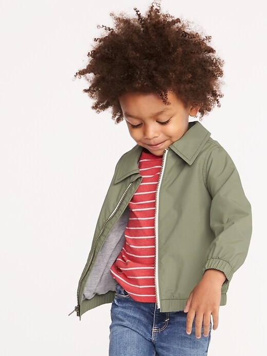 View large product image 1 of 4. Jersey-Lined Nylon Jacket for Toddler Boys