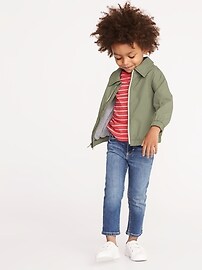 View large product image 3 of 4. Jersey-Lined Nylon Jacket for Toddler Boys