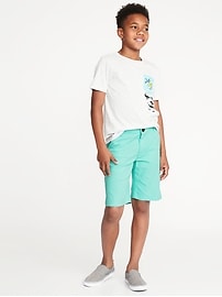 View large product image 3 of 3. Built-In Flex Twill Shorts For Boys