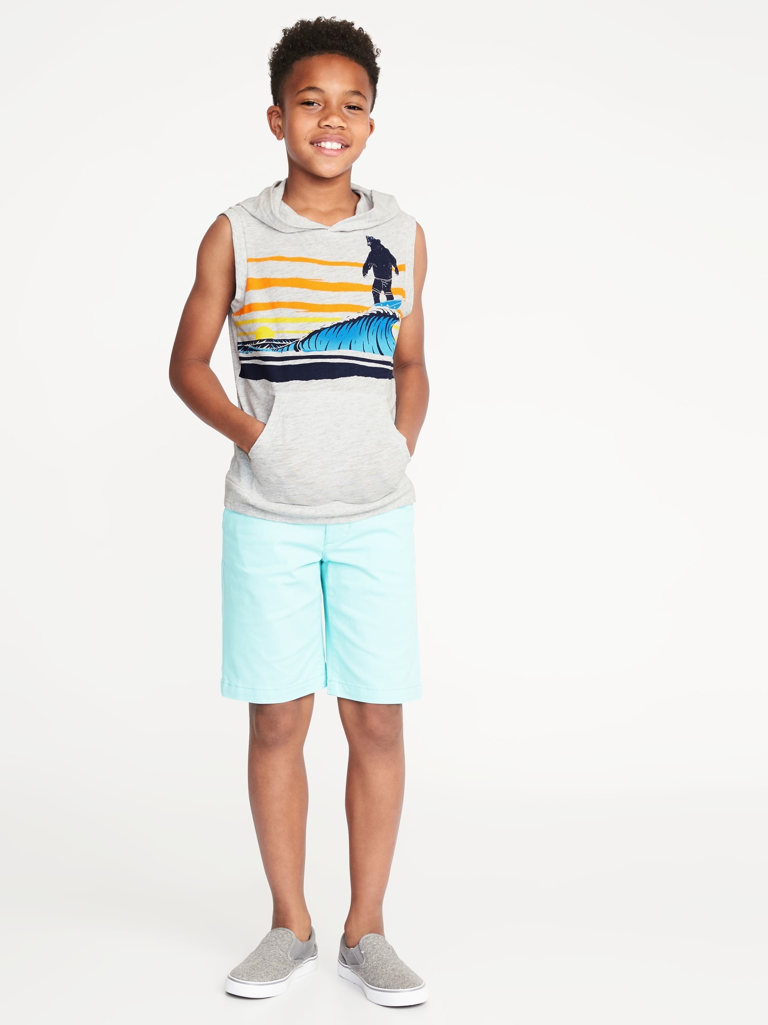 Sleeveless Graphic Pullover Hoodie for Boys | Old Navy