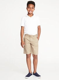 View large product image 3 of 3. Uniform Built-In Flex Stain-Resistant Shorts For Boys