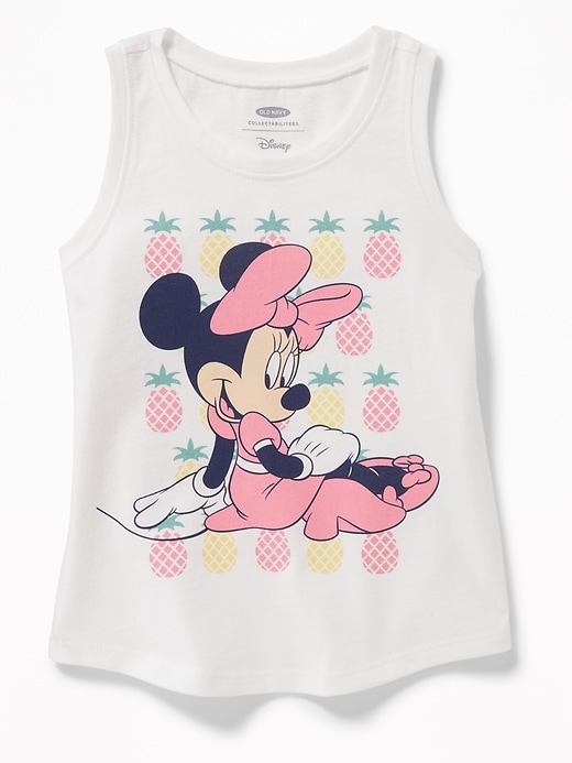 View large product image 1 of 2. Disney&#169 Minnie Mouse Pineapples Graphic Tank for Toddler Girls
