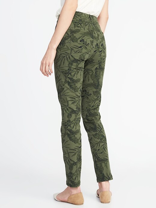 View large product image 2 of 3. Mid-Rise Utility Pixie Ankle Chinos for Women