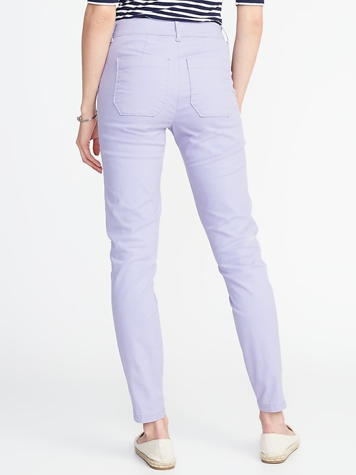 View large product image 2 of 3. Mid-Rise Pixie Utility Chinos for Women