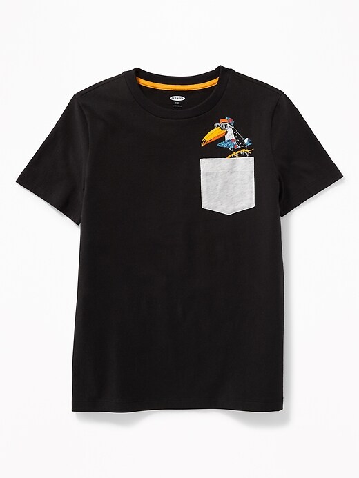 View large product image 1 of 1. Graphic Pocket Tee For Boys