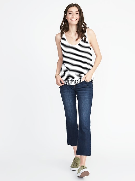 Image number 3 showing, EveryWear Striped Scoop-Neck Tank for Women