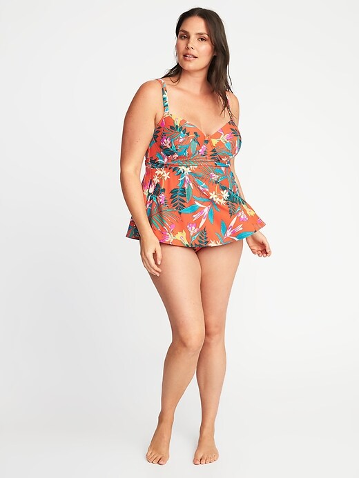 Image number 3 showing, Plus-Size Underwire Tankini Top