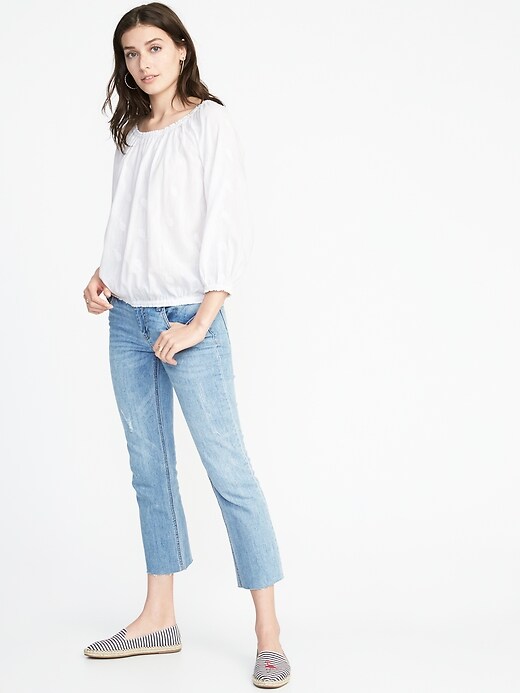 Image number 3 showing, Relaxed Cinched-Waist Top for Women
