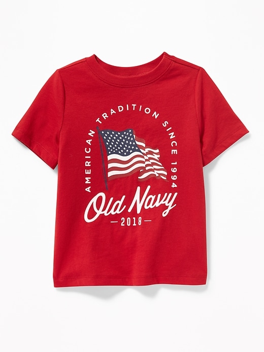 View large product image 1 of 1. 2018 Flag Tee for Toddler Boys