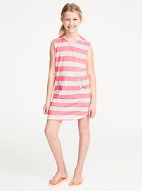 View large product image 3 of 3. Hooded Sleeveless Swim Cover-Up for Girls