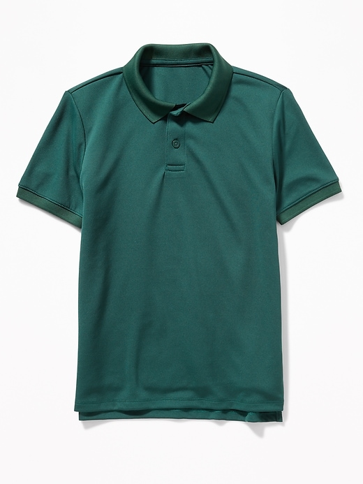 View large product image 1 of 1. Moisture-Wicking Uniform Polo for Boys