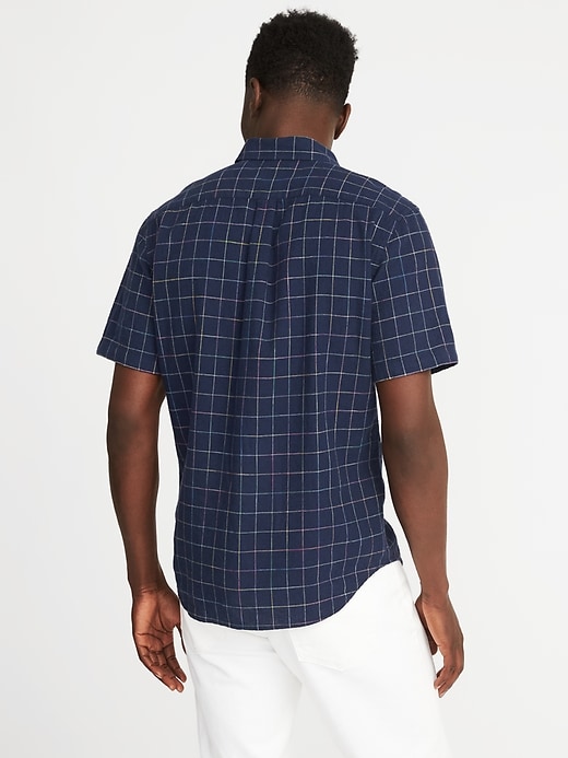 Image number 2 showing, Slim-Fit Linen-Blend Pocket Shirt