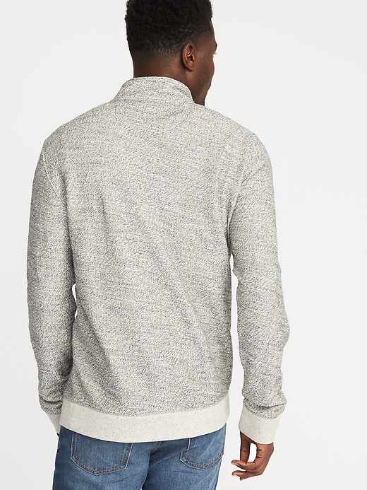 Image number 2 showing, 1/4-Zip French Terry Mock-Neck Pullover