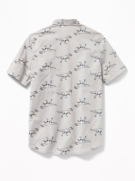 View large product image 2 of 3. Classic Built-In Flex Printed Shirt For Boys