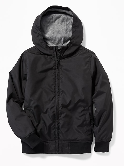 View large product image 1 of 3. Hooded Uniform Windbreaker For Boys