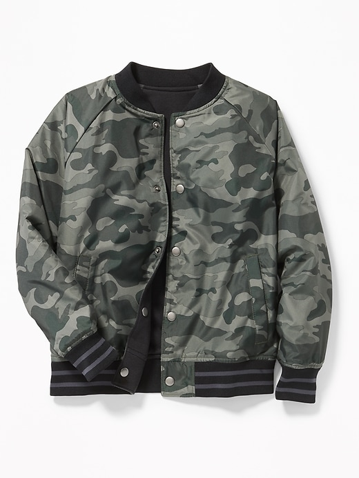 View large product image 1 of 3. Reversible Bomber Jacket For Boys