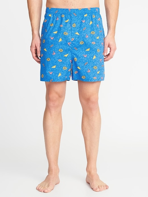 View large product image 1 of 1. Printed Poplin Boxers