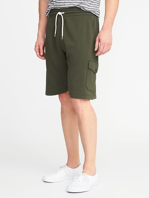 View large product image 1 of 2. French Terry Cargo Shorts - 8-inch inseam