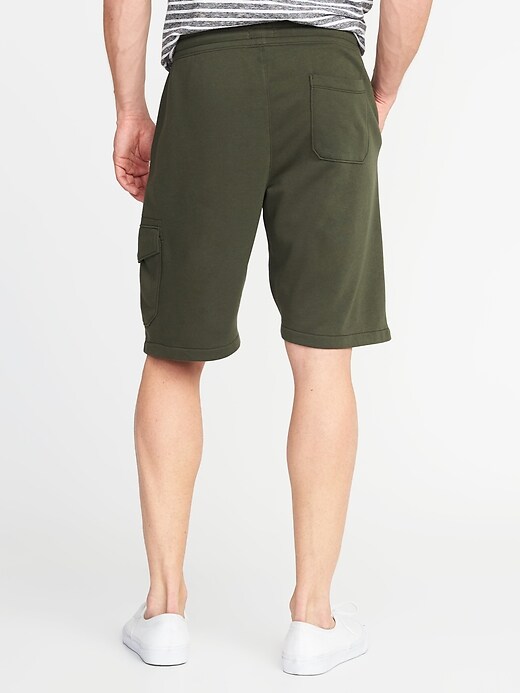 View large product image 2 of 2. French Terry Cargo Shorts - 8-inch inseam