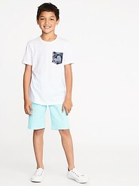 View large product image 3 of 3. Printed-Pocket Tee For Boys
