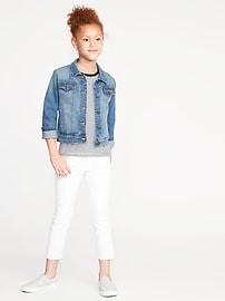 View large product image 3 of 3. Medium-Wash Jean Jacket For Girls