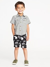 View large product image 3 of 4. Graphic Utility-Pocket Shirt for Toddler Boys