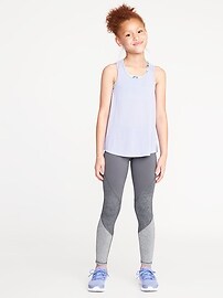 View large product image 3 of 3. Mid-Rise Color-Block Leggings for Girls