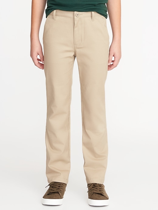 boys skinny uniform pants