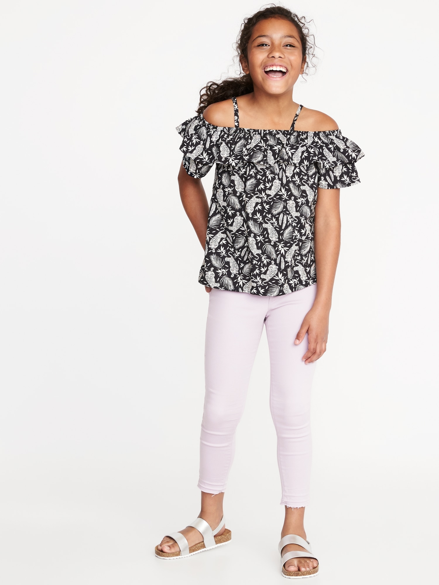 Ruffled Off-the-Shoulder Top for Girls | Old Navy