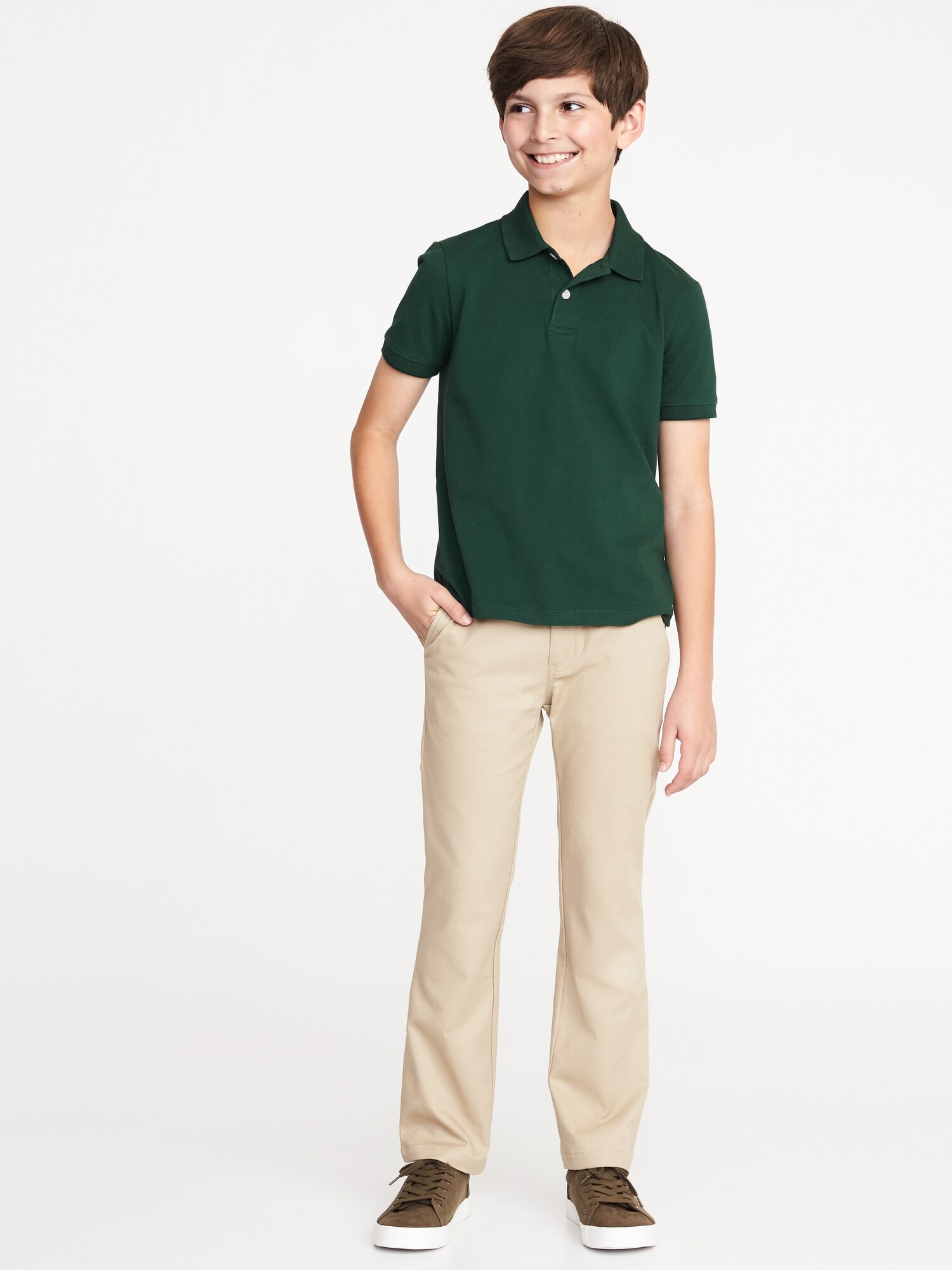 Built-In Flex Uniform Pique Polo For Boys | Old Navy