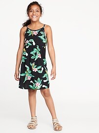 View large product image 3 of 3. Printed Fit & Flare Cami Dress for Girls