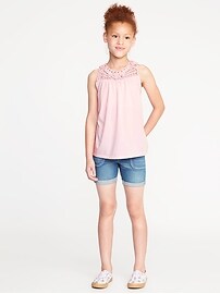 View large product image 3 of 3. Macrame Racerback Top for Girls