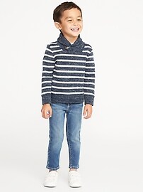 View large product image 3 of 4. French-Rib Shawl-Collar Sweater for Toddler Boys