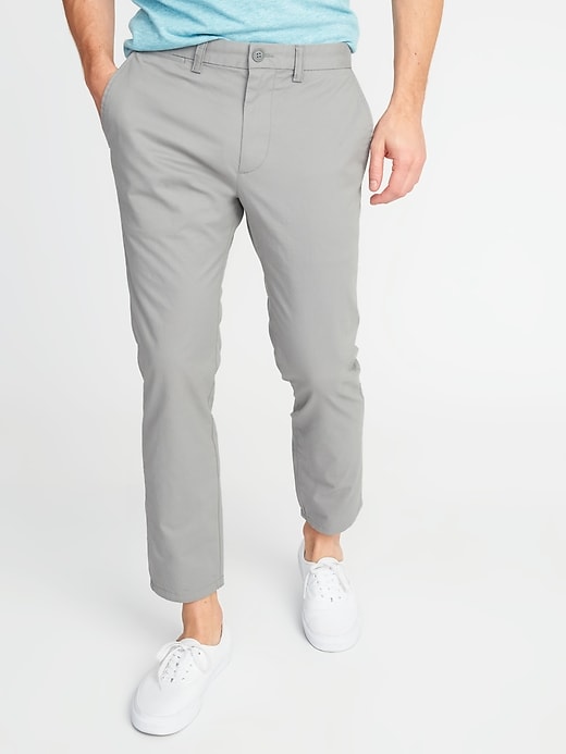 View large product image 1 of 1. Slim Summer-Weight Ultimate Ankle Khakis
