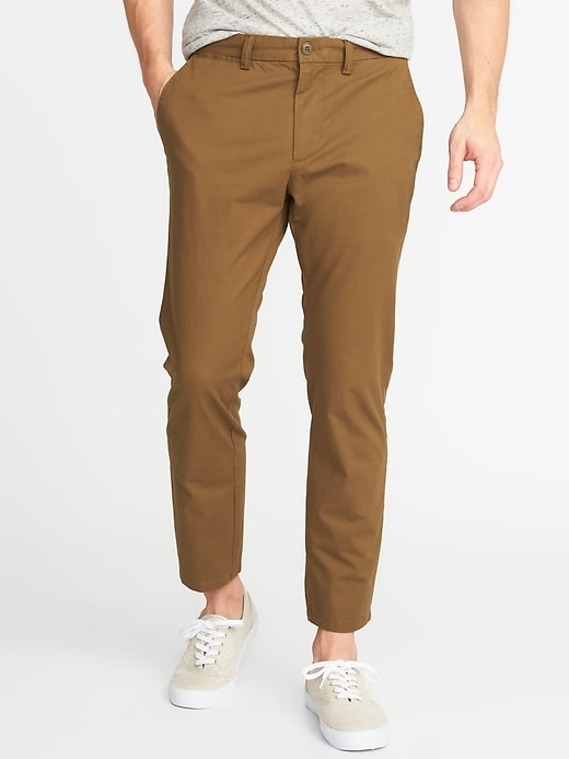 View large product image 1 of 1. Slim Summer-Weight Ultimate Ankle Khakis