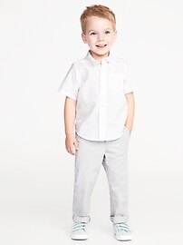 View large product image 3 of 4. Short-Sleeve Oxford Shirt for Toddler Boys